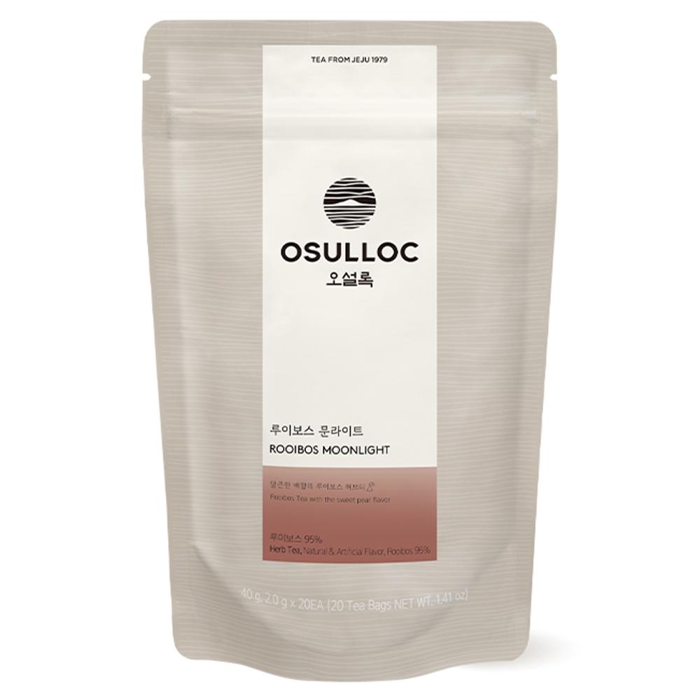 OSULLOC Rooibos Moonlight Tea Bags Caffeine-Free Sweet Pear Vanilla Blended Herbal Tea 40g 2g x 20EA x 1box