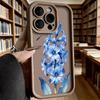 Blue Hyacinth Dragonfly Watercolor Anti-Slip TPU Phone Case For Xiaomi Redmi Note 15 14 13 12 11 10 9 Pro Full Protective Cover