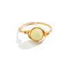 Creative And Simple Ethnic Style Eye Gravel Ring Female, Irregular Personality Luminous Ring