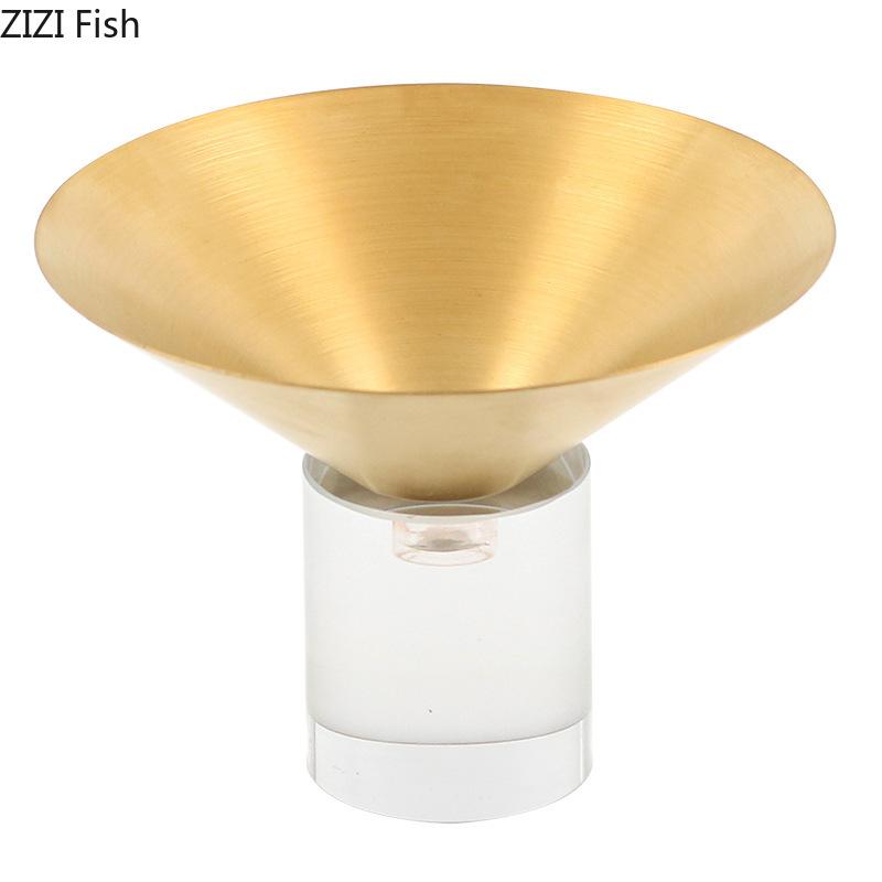 Golden Fruit Bowl Glass Base Creative Storage Tray Dessert Plate Fruits Plate Living Room Coffee Table Household Fruit Tray