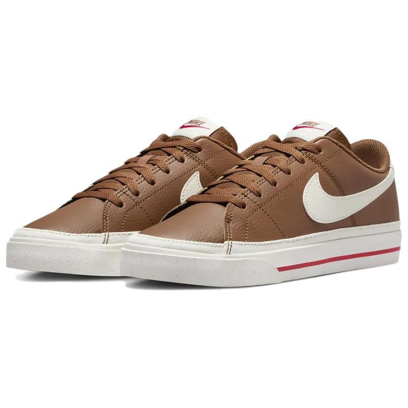 Nike Court Legacy Next Nature Light British Tan Fire Red Sail Women's  Sneakers  DH3161-200