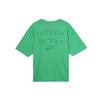 New Nike Drop Shoulder Sleeve T Shirt Women's Green FB8218-363