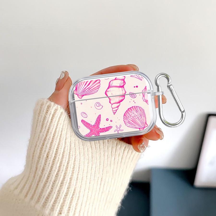Sea Conch Case For Airpods 2 3 1 Pro3 Pro 4 Pro2 Clear Earphone Cases Cover