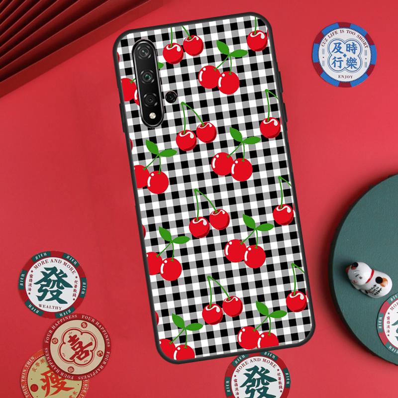 Food Fruit Red Cherry For Huawei Nova 12s 7i 8i 11i 12i Y73 Y70 Y90 Y60 Y72 Y61 Y91 9 10 SE P30 Pro P40 Lite Case