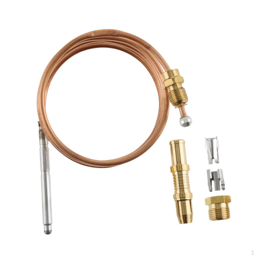 Copper Thermocoupler Kit for Burner Control Replacement Set Home Fireplaces