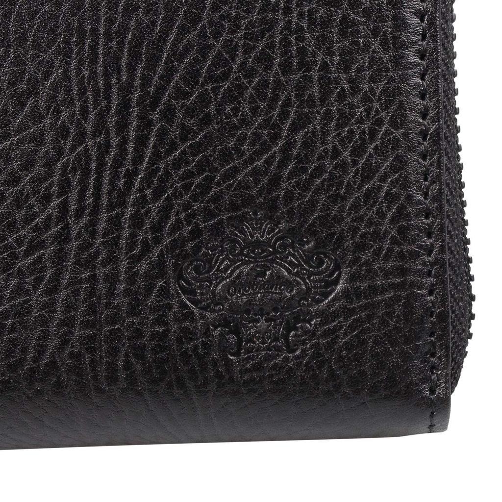 Orobianco Long Wallet ORS-092600, Black, Round Zipper Wallet