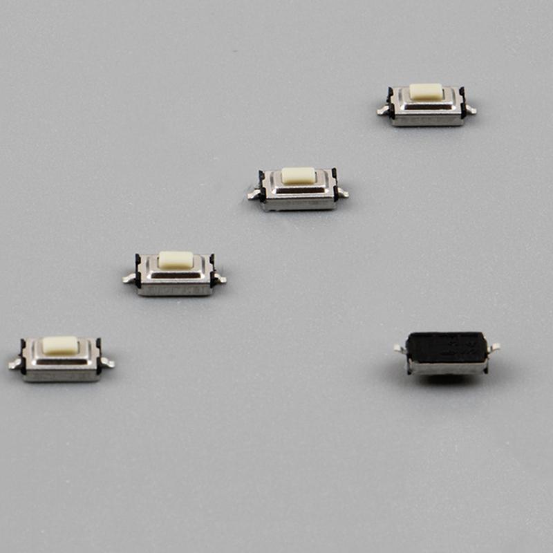 100Pcs Patch Direct Insertion Horizontal-Type 2 Feet Touch Key Microswitch Copper 2 Foot Side Press Button Switch 3*6*2.5Mm