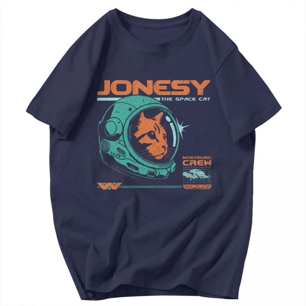 Men T Shirt Jonesy  Surviving Nine Lives Aboard The Nostromo Awesome Idea Y2K Graphic Short Sleeve Unisex Clothes T Shirts