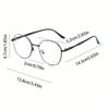 3 Sets of Retro Metal Circular Reading Glasses for Men and Women Lightweight Fashionable and Anti-aging Reading Glasses