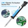2 In 1 Electric Soldering Iron 30W 110/220V Electric Heating Iron Set 50hz Solder Suction Desoldering Vacuum Pump Soldering Tool