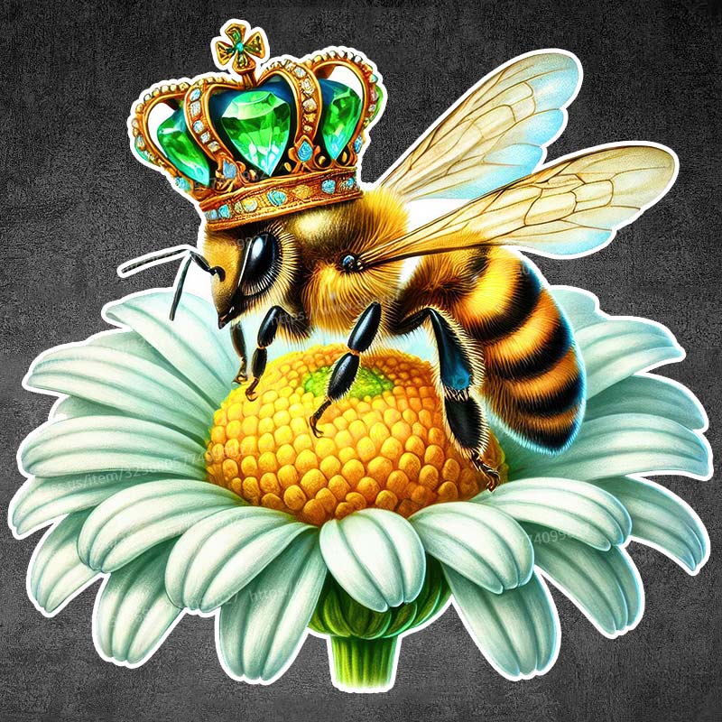 Queen Bee Honey Bee Art Car Sticker Waterproof Vinyl Decal on Bumper Rear Window Laptop Self-adhesive Decal Car Accessories Y169