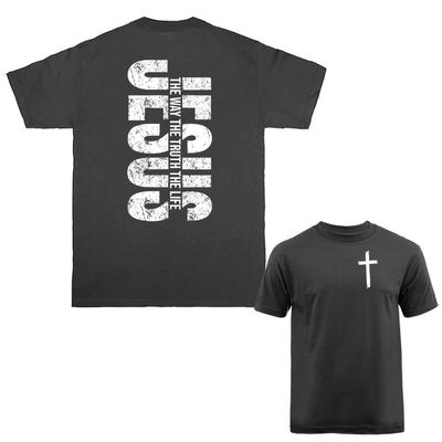 Jesus The Way The Truth The Life Christian Cross Religious God Bible T-shirt