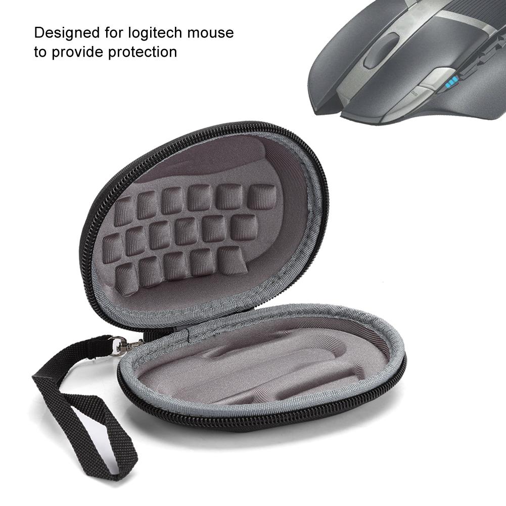 Kabellose Maushülle, schwarze Aufbewahrungstasche mit Handschlaufe, passend für Logitech MX Master 3602g700s