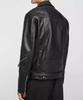 Men's Handmade Leather Jacket Black Genuine Lambskin Motorcycle Biker Stylish