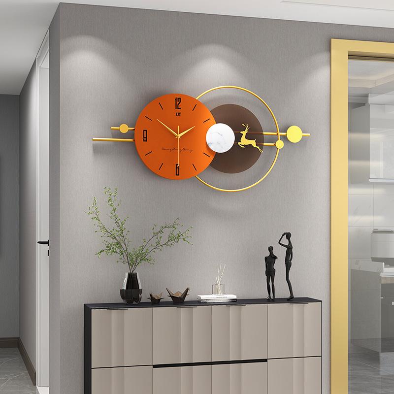 Elegant Silent Modern Wall Clock for Living Room and Restaurant Decor