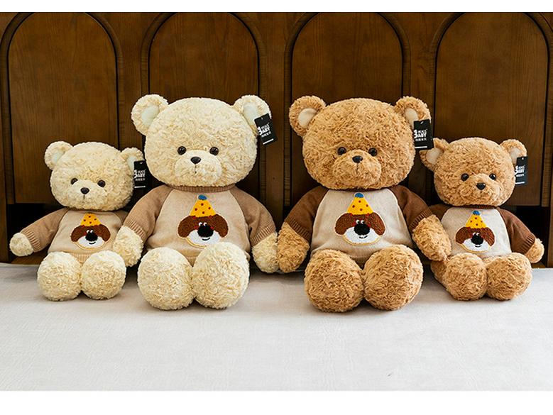 Cross-Border Sweater Teddy Bear Plush Toy – Children’s Gift
