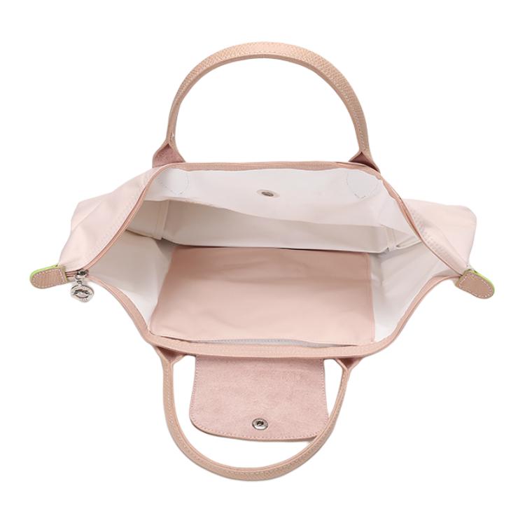 Longchamp Le Pliage Green 30 Eco-Friendly Zipper Closure Canvas Dumpling Tote Bag Medium Women Tote Bags Sakura-Pink 1623919P64