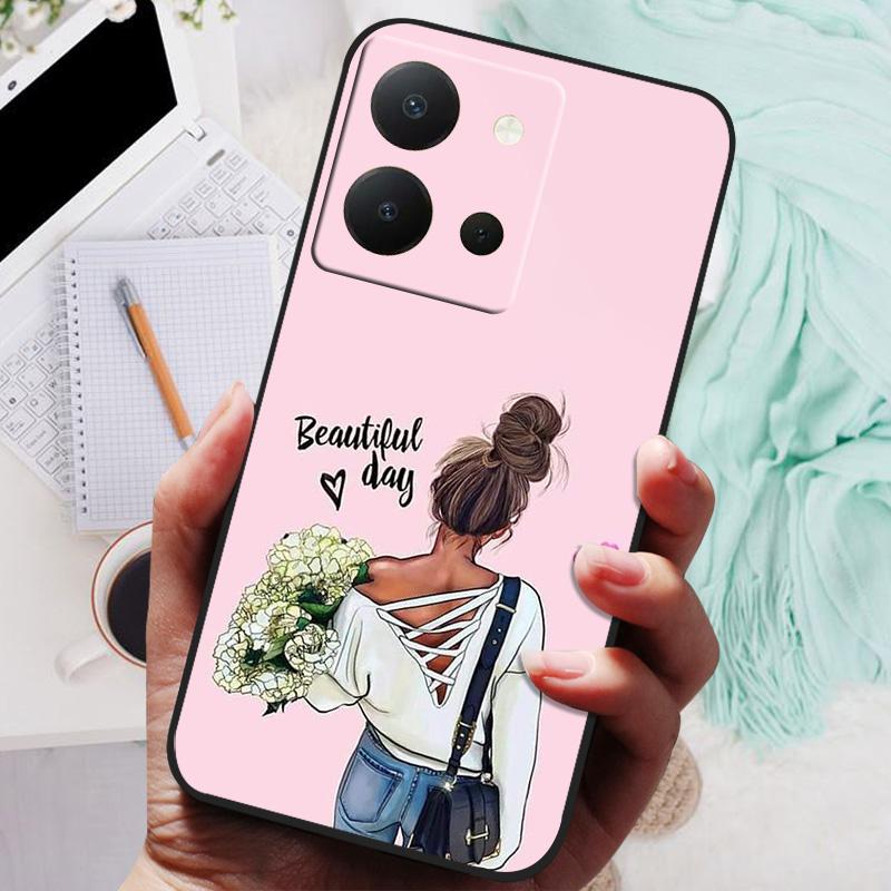 For Vivo Y36 4G Case VivoY36 Y 36 Lion Wolf Silicone Soft Back Cover For VivoY36 4G Russian Version Phone Case Protective Shell