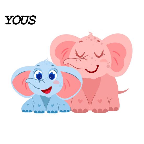 Protective Socket Panels for Toddlers Cute Elephant Switch Sticker, Decorative PVC Waterproof Light Decal, Cover Sunproof Window Glass Stickers