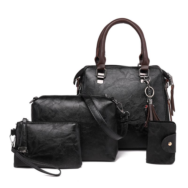 European and American Style New Child and Mother Multi-piece Women's Bag Popular Retro Women's Shoulder Bag Versatile Messenger Handbag