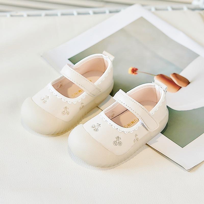Infant and Toddler Floor Shoes for Spring and Autumn, Princess Soft Sole Non-Slip Anti-Kick Walking Shoes for Baby Girls