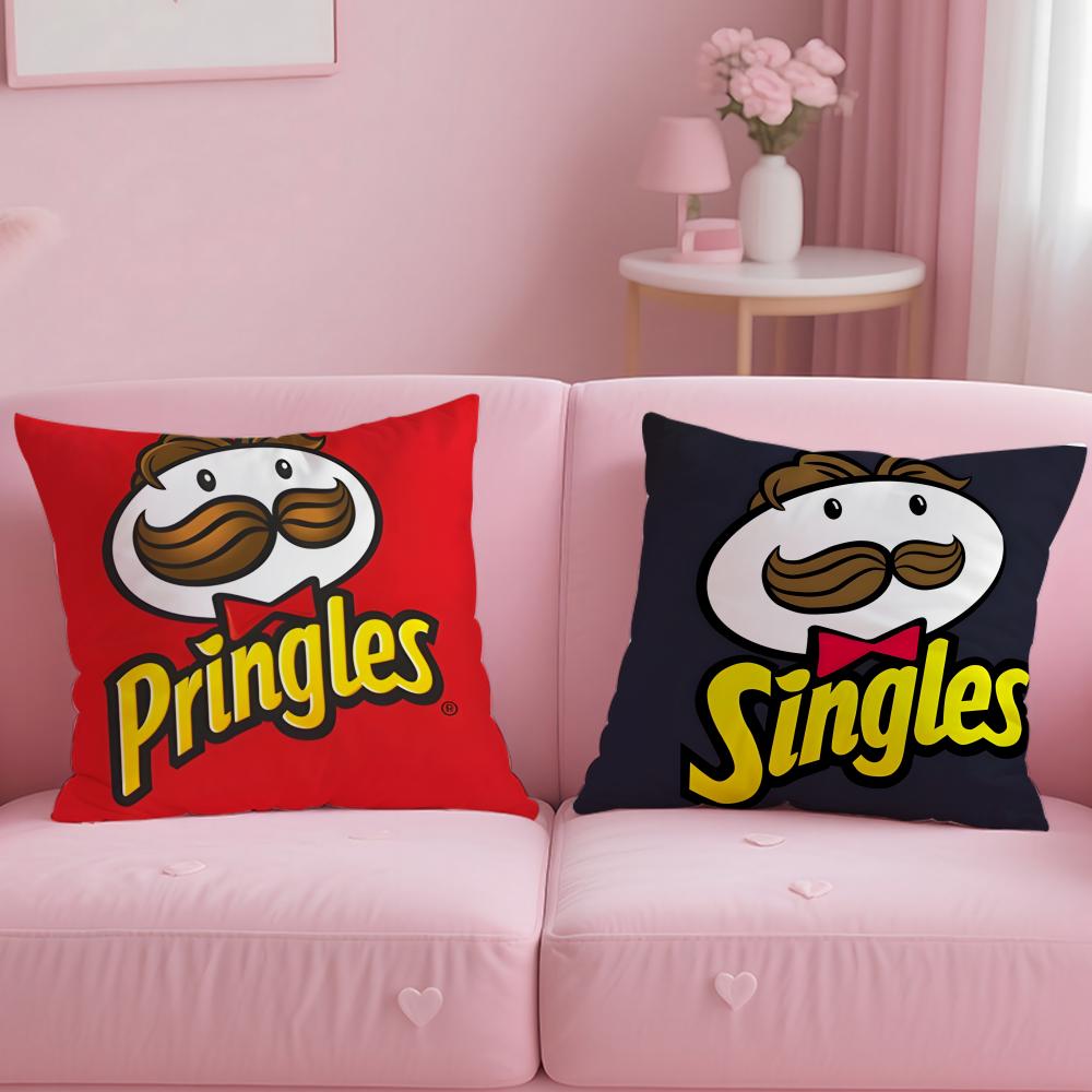 Brand P-PringlesS Cushion Cover Comfortable Reversible Pillow Cover Ideal for Car Sofa Bedroom & Beyond