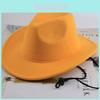 Cowboy Hat For Women Men With Large Brim Cotton Polyester Sunshade For Summer Casual Wear