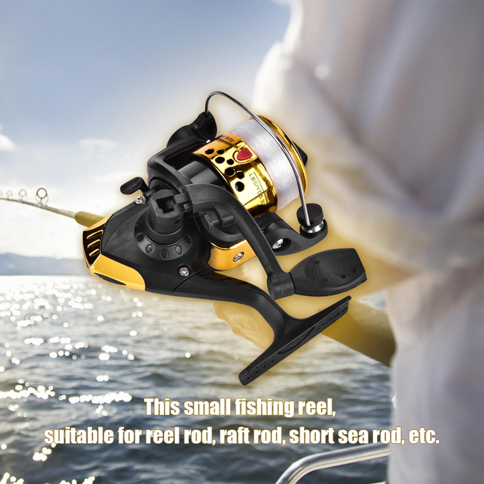 

Пластиковая катушка для пресноводной рыбалки с легким спиннингом, рыболовная снасть, аксессуар(синий) Electroplating Yellow