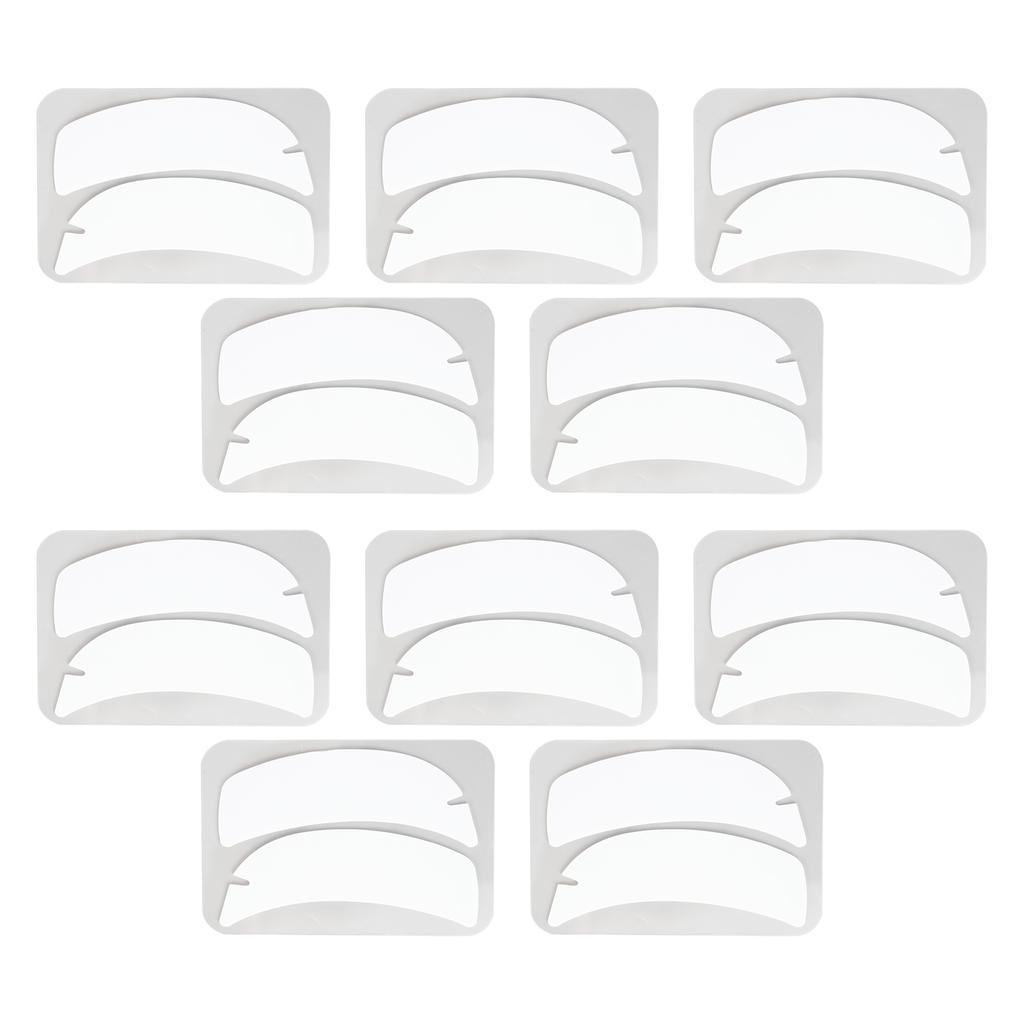 10 Pairs Eyelash Extension Under Eye Gel Pads Notch Flexible Silicone Reusable Eyelash Extension