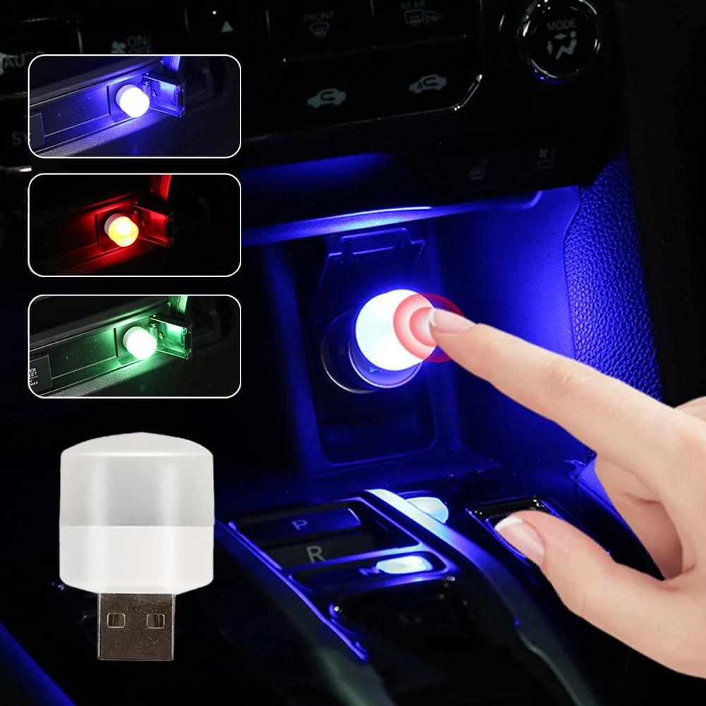 USB Touch Umgebungsdekorationsleuchten Auto Leselampe Bunte Dekorationslampen Zubehör Auto Atmosphäre Licht LED Innenraum
