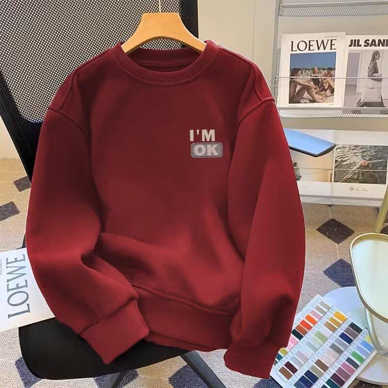 Men's Trendy Loose Fit Letter Hoodie - Spring/Autumn Casual American Style Pullover