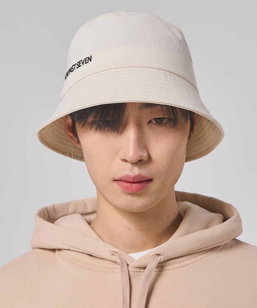 TEN PAST SEVEN Logo Bucket Hat - Ivory