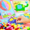4 Sets Pompoms Painting Set Including Colorful Craft Fluffy Balls & Printed Paper DIY Decoration Birthday Gift Prize YMY