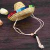 Sombrero Hat Chihuahua Cosplay Clothes Cowboy Wide Brim Dog Costume Mexican Party Supplies
