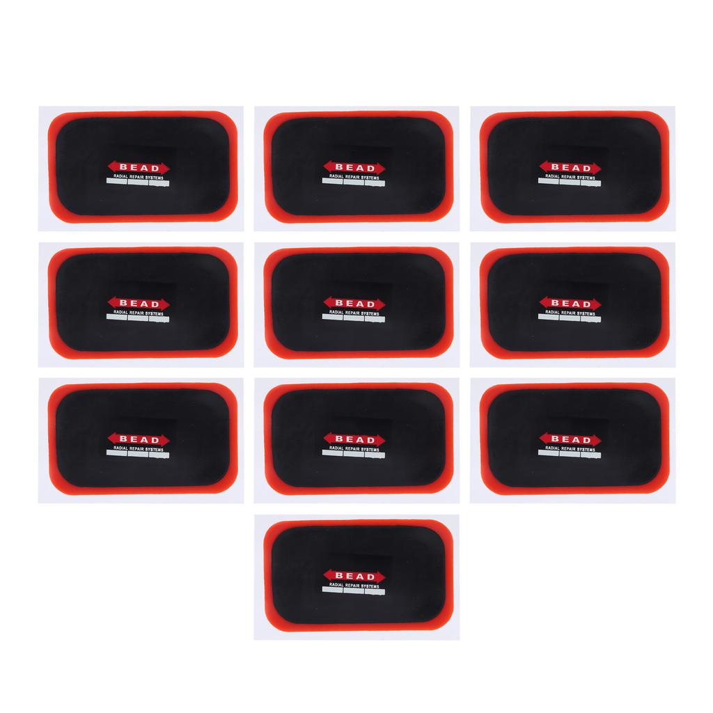 10Pcs Tire Patch Kit Universal for Cycle Puncture Repair Tools Rubber Rectangle 70x120mm