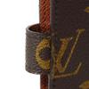 Used 12564 Agenda PM R20005 8001 LV Logo Flower Brown Diary 6-Hole Card Case Monogram Maroon Unisex from Japan AUTHENTIC