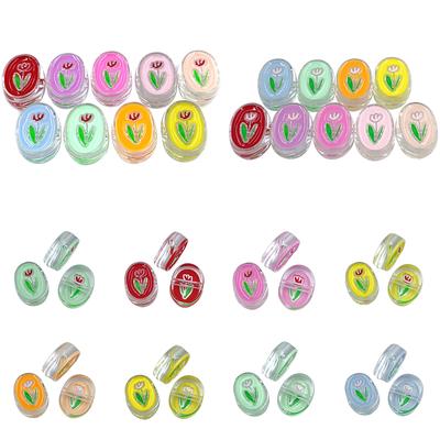 Forniture per Feste a Casa Ciondolo Componenti Fai da Te Collana Bracciale 3 Pezzi Perline Acriliche a Forma di Fiore Cane Per Creazione di Gioielli Ingrosso