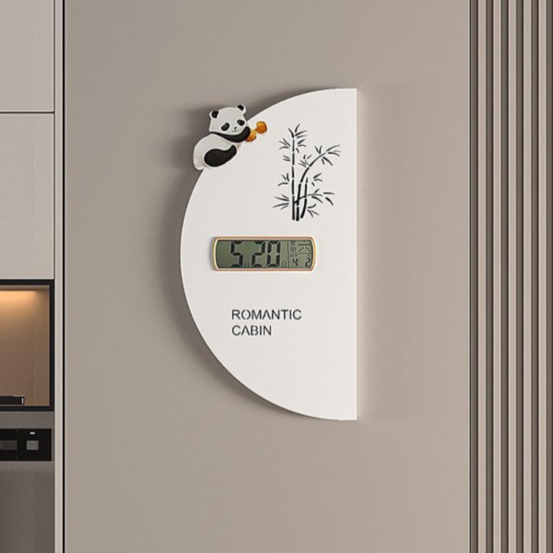 Double Sided Wall Clock Living Room Digital Wall Watch Multifunctional Corner Silent Swing Clocks Home Decoration Accessories