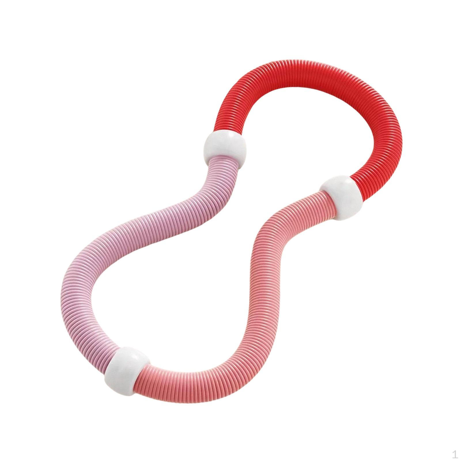 

Foldable Fitness Hoop Circle Soft Spring for Home Gym Kids Adults Men Women pink red
