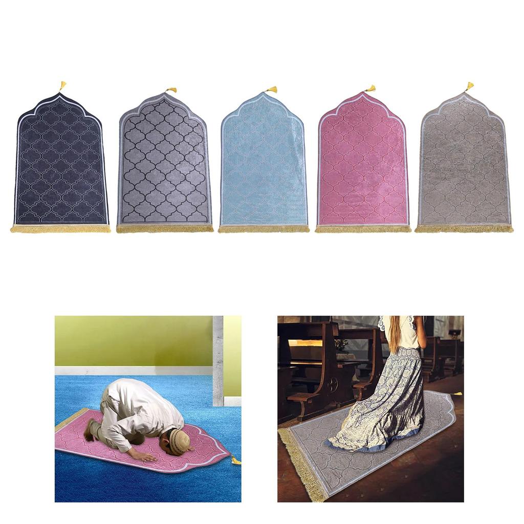 Prayer Rug Decoration Muslim Mat Comfortable Muslim Prayer Rug Prayer Mat for Birthday Bathroom Travel Kitchen Party Favors