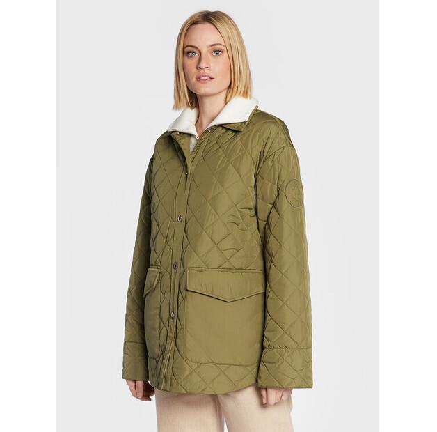 

Пуховик Tommy Hilfiger Quilted WW0WW35552 зеленый Relaxed Fit M/L
