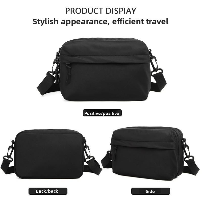 Men's Crossbody Bag, Men's Simple and Lightweight Phone Bag, Versatile and Lightweight, Solid Color Mailman Bag, Women's Casual Student Shoulder Bag