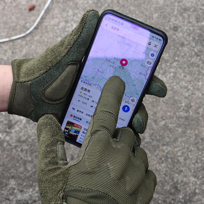 Full Finger Sports Outdoor Military Fan Motorcycle Special Forces Tactical Gloves Touch Screen Riding Super Technician Anti Slip