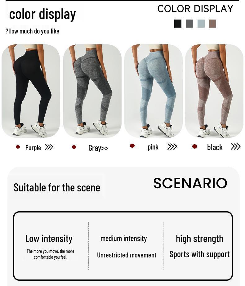 Seamless High-Waist Peach Butt Yoga Pants: Slimming, Tight, Cropped Training Outerwear