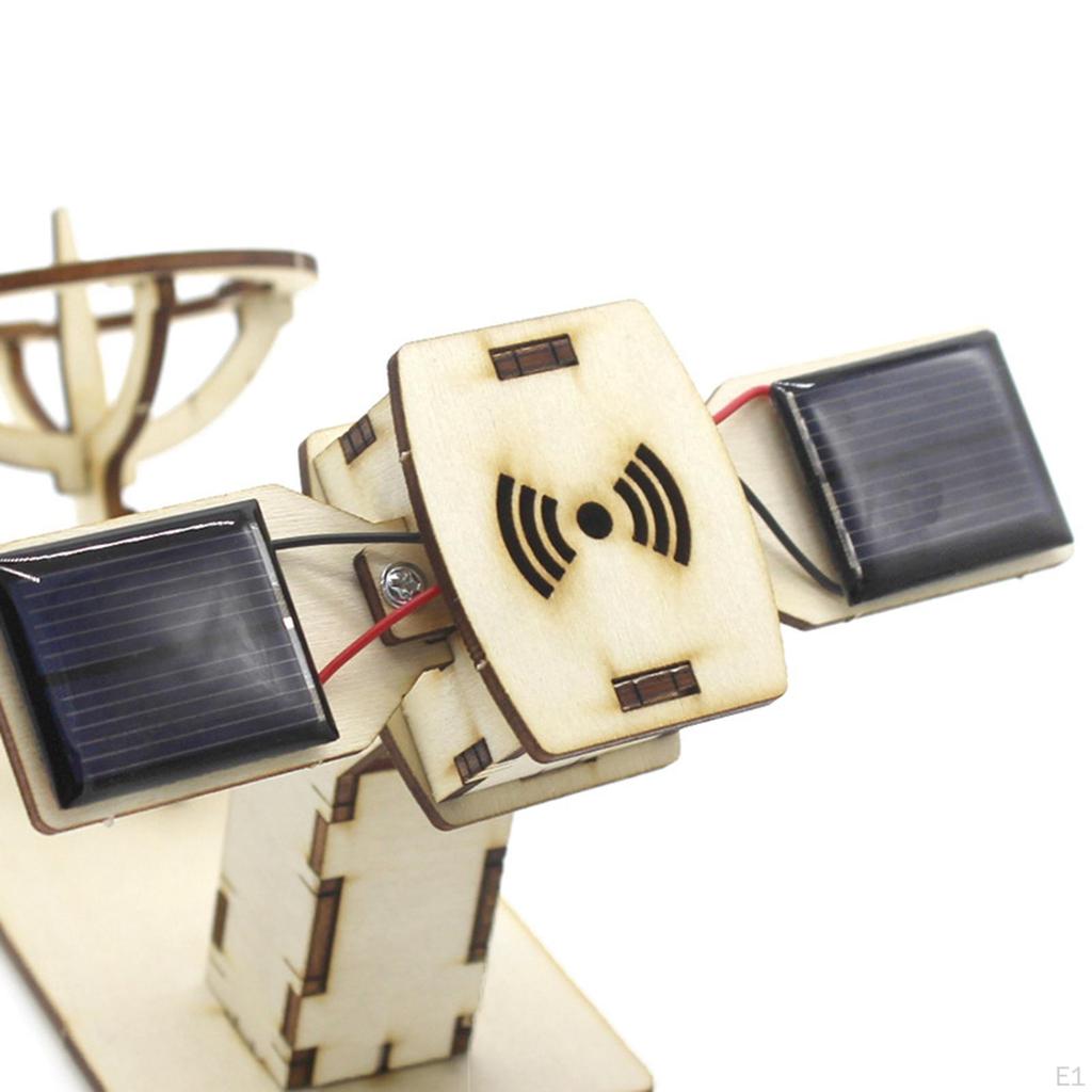 DIY Artificial Satellite Science Experiments Kits Assembly 3D Puzzles Aerospace Model Mini Electric