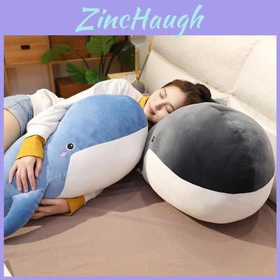 Adorable Plush Whale Shark Dolphin Stuffed Animal Pillow Cozy Soft Toy 1 Meter
