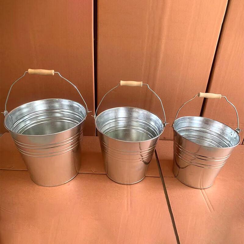 E'langyan Portable Galvanized Iron Outdoor Bucket