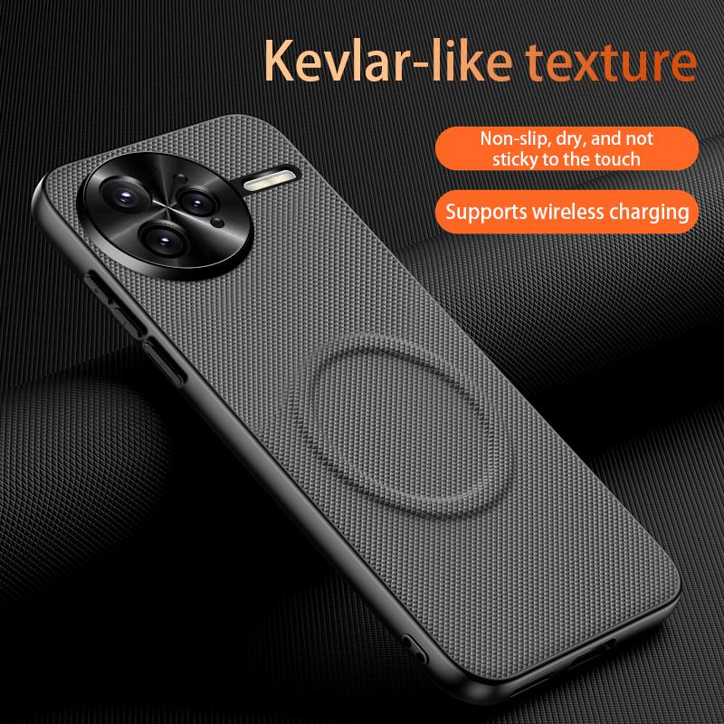 Case For Xiaomi Poco F7 Ultra F7 Pro 5G For MagSafe Magnetic Matte Fine Grained Leather Shell Metal Lens Frame Cover Bumper