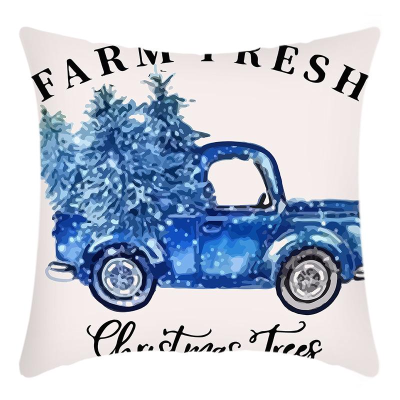 New Christmas Pillowcase Christmas Wreath Print Elk Deer House Decoration Holiday Pillowcase