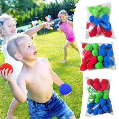 10 Teile/beutel Wasserball Für Kinder Wiederverwendbares Spielzeug Einfarbig Outdoor Strand Pool Party Spielzeug Sommer Einweichen Wasser Splash Ball Kinder Geschenke